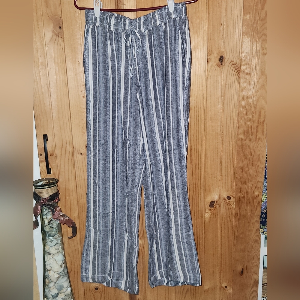Briggs Linen Blend Striped Pants